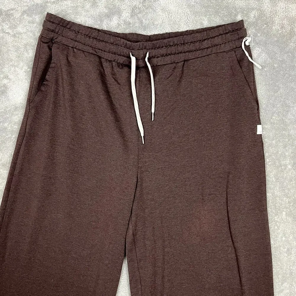 Vuori Halo Essential Wide Leg Pants Womens XL Brown Athleisure Soft - Picture 2 of 9